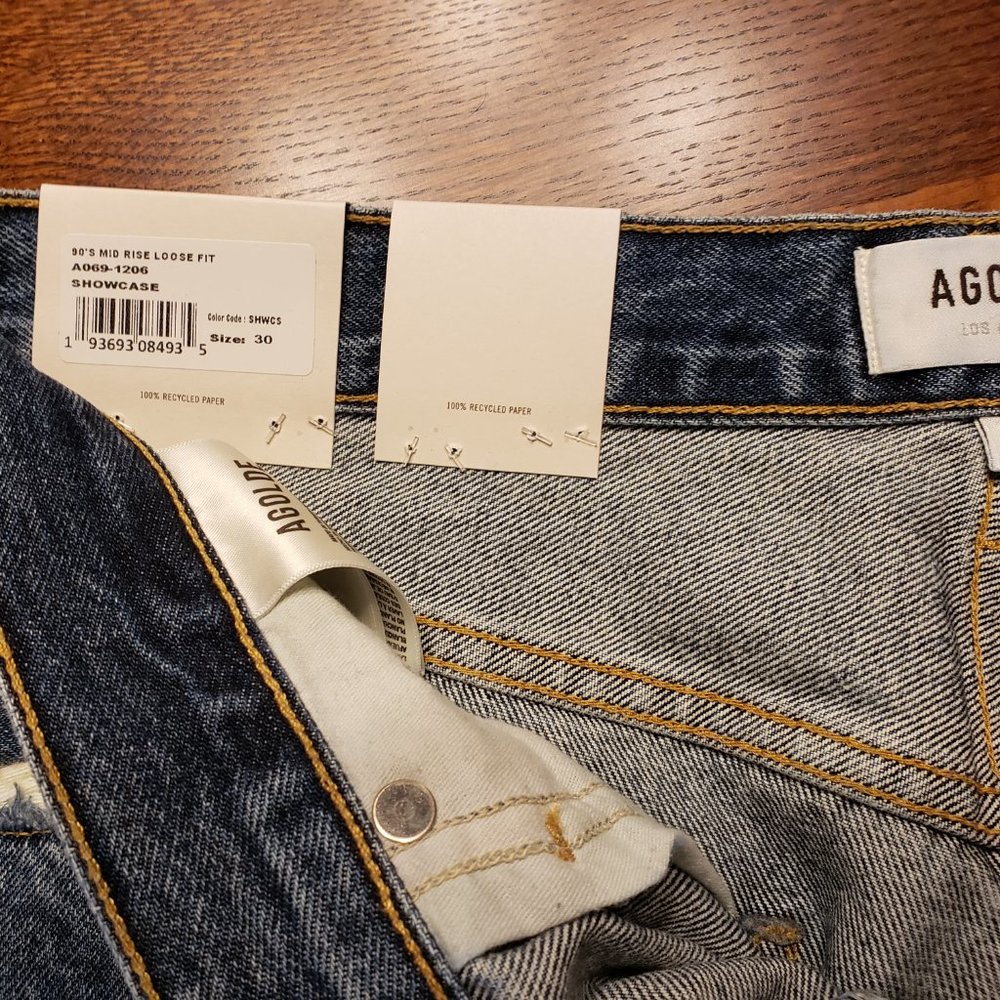 Agolde 90's Loose Fit Mid Rise, Showcase, 30 NWT - Picture 7 of 7